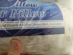 MyPillow Bolster Pillow 6″ Round x 18″ White Shredded Poly Fill USA Made R5