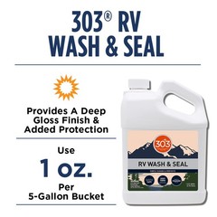303 Products RV Wash & Seal 1 Gallon pH Neutral HighFoam RV Cleaner & Gloss