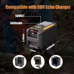 5.0Ah Lithium-ion Battery For Echo 58Volt CBP-58V40 CBP-58V2AH CHT-58V CDST-58V