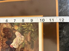 Pimpernel Vintage Set of 2 Large Barnyard Scene Chicken Rooster Placemats 15.5in
