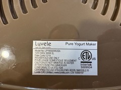 Luvele Pure Yogurt Maker 4x 400ml (4x 13.5oz.) Jars SCD & GAPS DIET 1.5L Cap