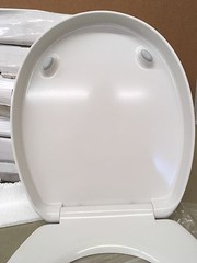 Porcher 71320-00.001 Round Front Slow Close Toilet Seat – WHITE