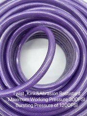 Polyurethane(PU) 1/4-Inch x 50FT Reinforced, Air Hose with 1/4” Swivel Solid Alu