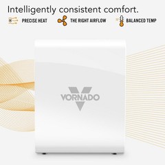 Vornado VMHi500 1500W White Electric Fan Space Heater Auto Climate Control