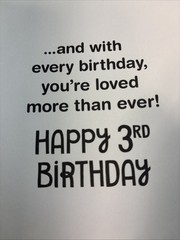 Disney 3rd Birthday You’re 3 Years Old 101 Dalmatians Dog Hallmark Greeting Card