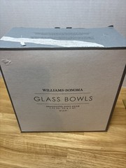 Williams Sonoma 10 PC Glass Measuring Nesting Bowls NIB Cooking Baking