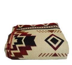 Alpaca Blanket COLTA by Andean Soul Red Wine 90in x 77in