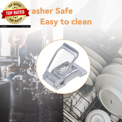 Egg Slicer for Hard Boiled Eggs Heavy Duty Fruit Egg Cutter with Stainless Steel
