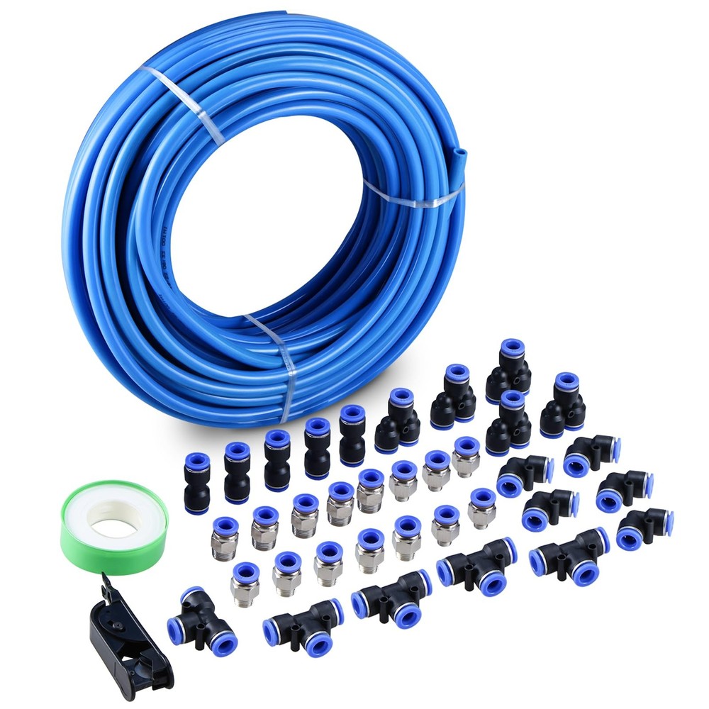 NORJIN 100ft 10mm OD 6.5mm ID Polyurethane PU Air – 100ft/30m, Blue