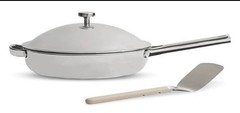 Our Place Titanium Always Pan Pro Chrome 2.96 Qt / 2.8 L Chrome W Spatula