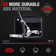 Exterior Door Handle, Passenger Side for Ford F-250 F-350 F-450 F-550 Super D…