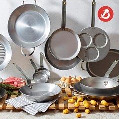 De Buyer Mineral B Carbon Steel Crepe Tortilla Pan – 10.25 Diameter 9 Cooking