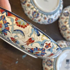 222 FIFTH Tunisia Pattern, Set of 4 Pasta or Soup Bowls, 9.5″ Porcelain Pristine