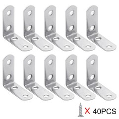 1.5″ L-Shaped Bracket Corner Brace Stainless Steel Bracket Right Angle w/Screws