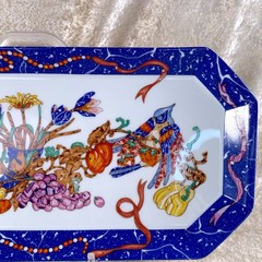 Hermes Serving Tray Plate Marqueterie de Pierres d’Orient et d’Occident 36x17cm