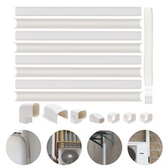 3″W 15Ft L Air Conditioner PVC Line Cover Kit For Air Condition Duct Protection