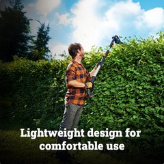 WORX WG252 Cordless 20V 2-in-1 Hedge Trimmer w/ Attachment Capabilities