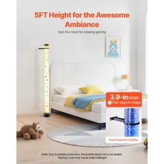 Bubble Tube Lamp 16 Color 5 ft Sensory Aquarium Lamp for Relief Calming