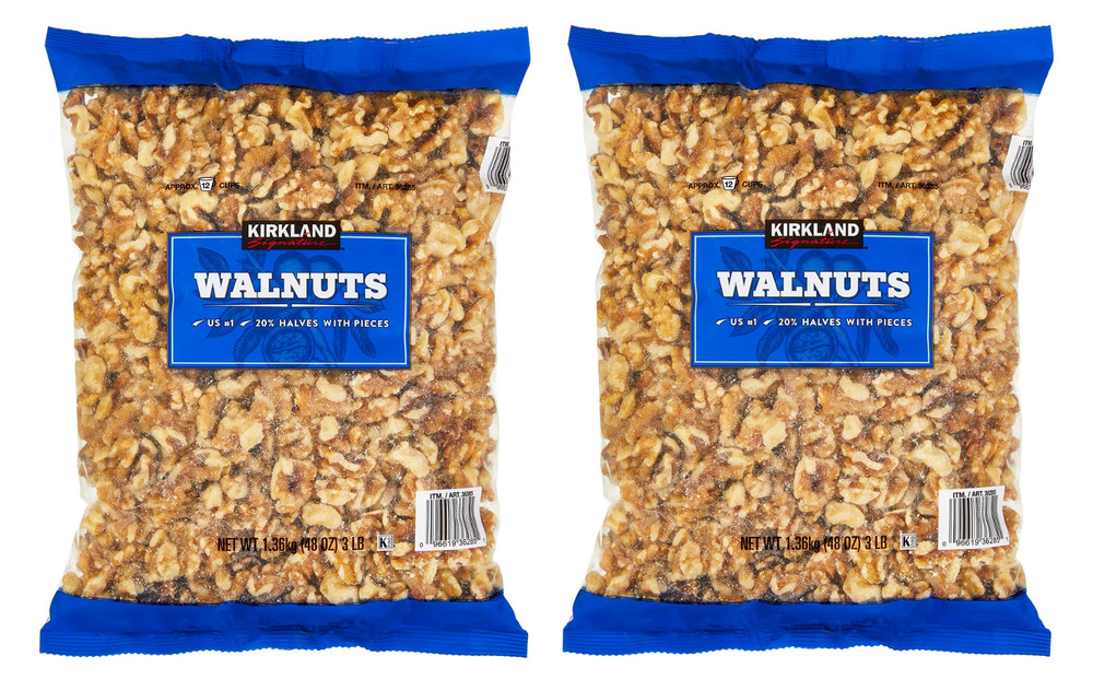 Kirkland Signature Walnut Halves Nuts Total of 6 lbs