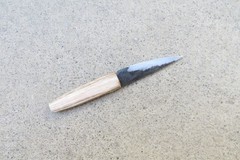 Crude – 3 Inch Asian Paring Knife – Carbon Steel – Thin, Light, SHARP !