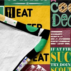 Yuntu Girl Scout Leader Gifts Blanket – Soft Flannel Throw For Scouting