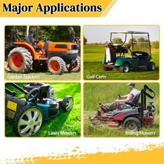 2 * 15×6.00-6 Lawn Mower Garden Tractor Turf Tires 4 Ply Tubeless 15×6-6 15x6x6