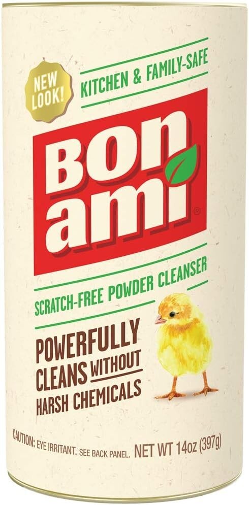 Bon Ami POWDER CLEANSER 14 oz. No Scent Cleaner Kitchen Bath Surfaces 04410 NEW!