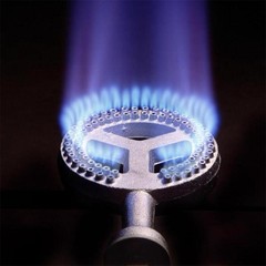 Bayou Classic BG12 High Pressure Cast Iron Silver Grill Burner 11 L in.