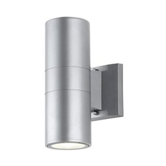 JONATHAN Y Duo Metal/Glass Cylinder Minimalist Integrated 4.25-in W 2 -Light