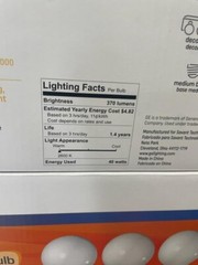 ***LOT OF 8*** GE 40 WATT SOFT WHITE DECORATIVE G25 FROSTED Light Bulbs 40W