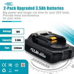 US for Makita 18V 3.5Ah LXT Li-ion Battery BL1830 BL1815 BL1850 BL1860 / Charger