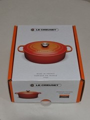 Le Creuset Signature Cocotte Oval 17cm 1qt Matte Black Enamel Pot Cast Iron