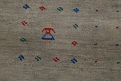 Gray Tribal Indian Area Rug 8×10 Hand-knotted Wool Oriental Carpet for Any Room