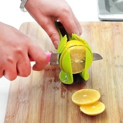 Handheld Fruit & Vegetable Slicer – Orange, Lemon, Tomato & Onion Cutter