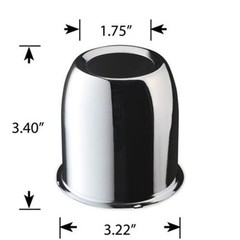 4 Push Through Black Wheel Center Caps for Trailer Wheel Rims 3.25″ Center Bore