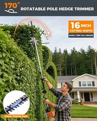 NEOTEC 4-in-1 Multi-Functional Trimming Tools Gas Hedge Trimmer 26CC Weed Eater