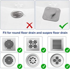Bathroom Drain Hair Catcher Bath Stopper Plug Sink Strainer Filter Shower Covers