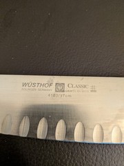 Wusthof Classic 7″ Santoku Knife 4183/17cm 7″ Stainless Blade Solingen Damaged