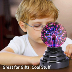 Plasma Ball/Light/Lamp, Static Electricity Globe Electric Lightning Ball, Touch