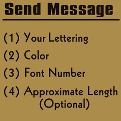 Personalized Decal Customized Sticker Vinyl Lettering Numbers Name Business