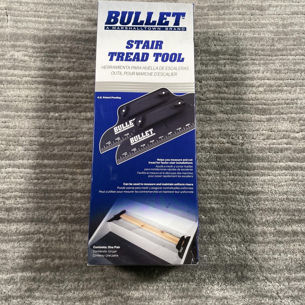 Bullet Stair Tread Tool STT Profile Contour Gauge Pair Black Measuring Open Box