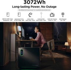Autel (Gendome) Home 3000W Portable Power Station 3072Wh LiFePO4 Solar Generator