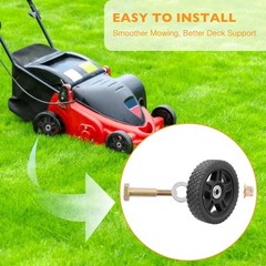 2x 12″ Push Lawn Mower Plastic Wheel Fit Craftsman Mower Generator Garden Tiller