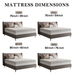 12″14″ Mattress in a Box Twin Full Queen King Size Hybrid Spring Gel Memory Foam