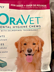 ORAVET Dental Hygiene Chews for Dogs, Oral Care 14 Days Large Dogs, Over 50