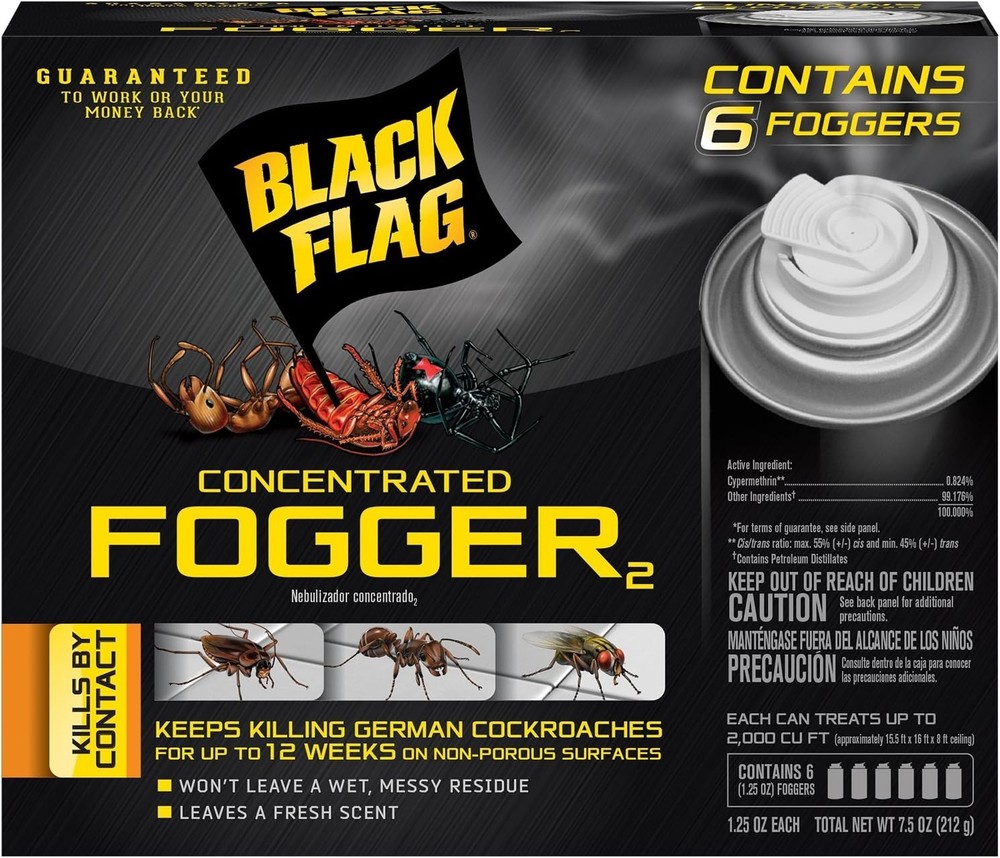 24 Can Fogger Bomb Insect Killer Bug Flies Roach Spider Indoor Bed Kill Shot