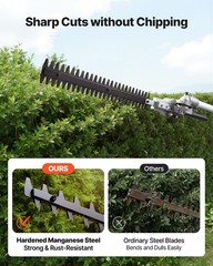 VEVOR 6-in-1 Gas Hedge Trimmer 2 Cycle 26cc Gas Powered Handheld Hedge Trimmer