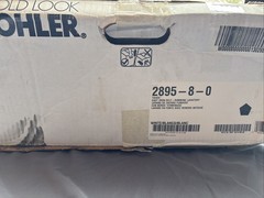 Kohler Tahoe 21″ drop in cast iron bathroom sink K-2895-8-0 white, wide spread
