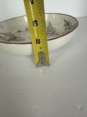 Williams Sonoma Snowman Serving Bowl 8.5″ Winter Christmas Retired