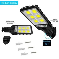 3PCS Outdoor Solar Wall Light LED Motion Sensor Bright Flood Street Lamp 3 Modes